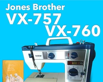 Manual de la máquina de coser Jones Brother VX757 VX760 Descargar PDF