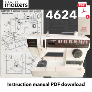 Singer 4624 | Manual för symaskin med 17 och 24 mönster - PDF direktnedladdning