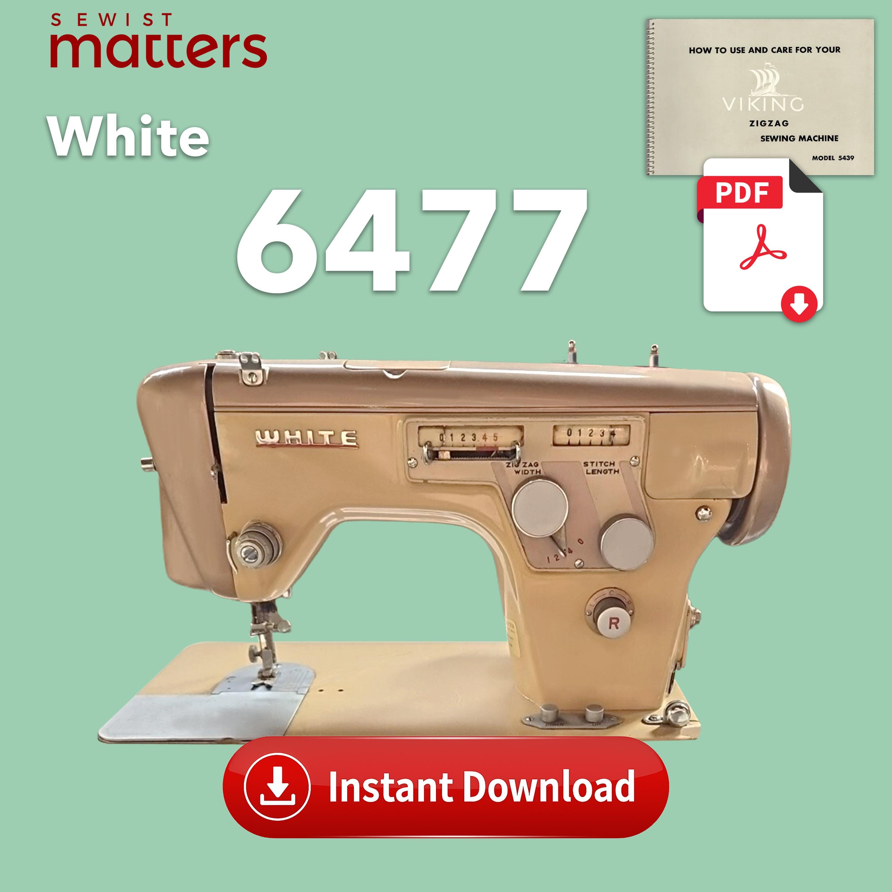 Viking 5439 | White 6477 | Domestic 5437 | St. James Sewing