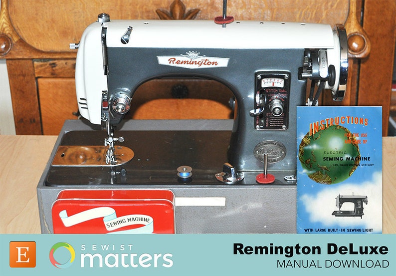 Remington Deluxe Sewing Machine Manual PDF Download Etsy