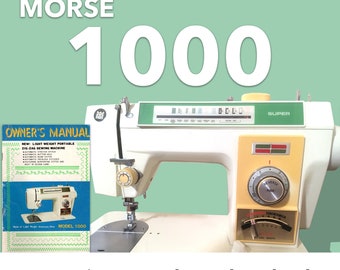 Morse 1000 portable Zig Zag Sewing Machine Instruction Manual PDF Download