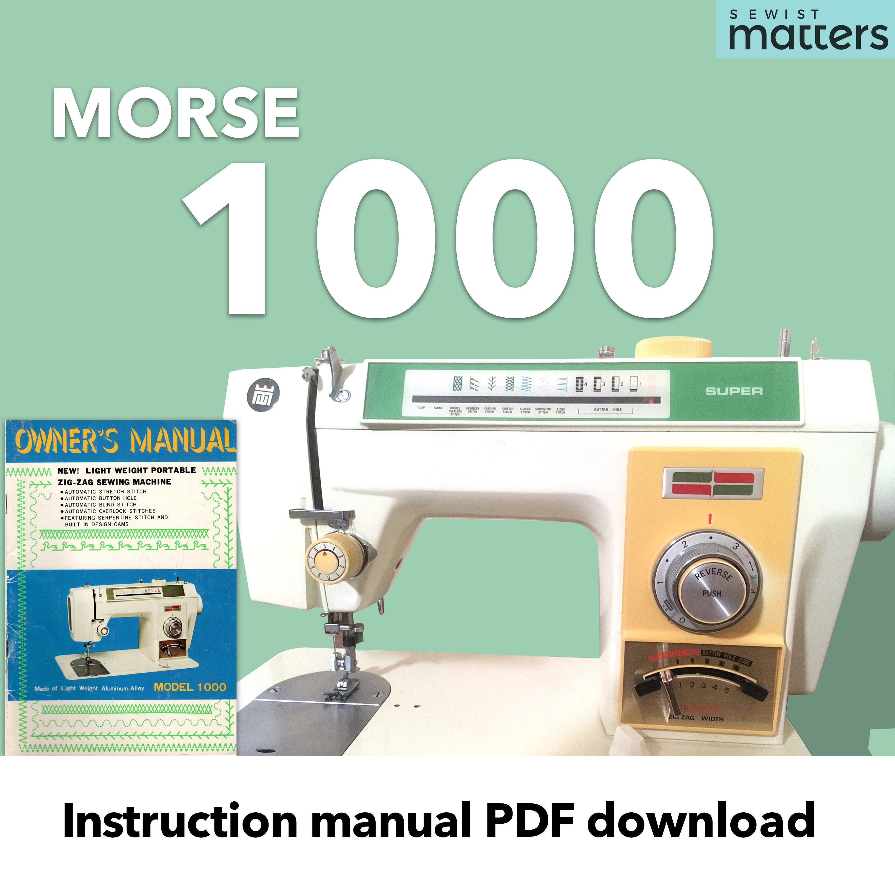 User manual Elna Sew Green (English - 48 pages)