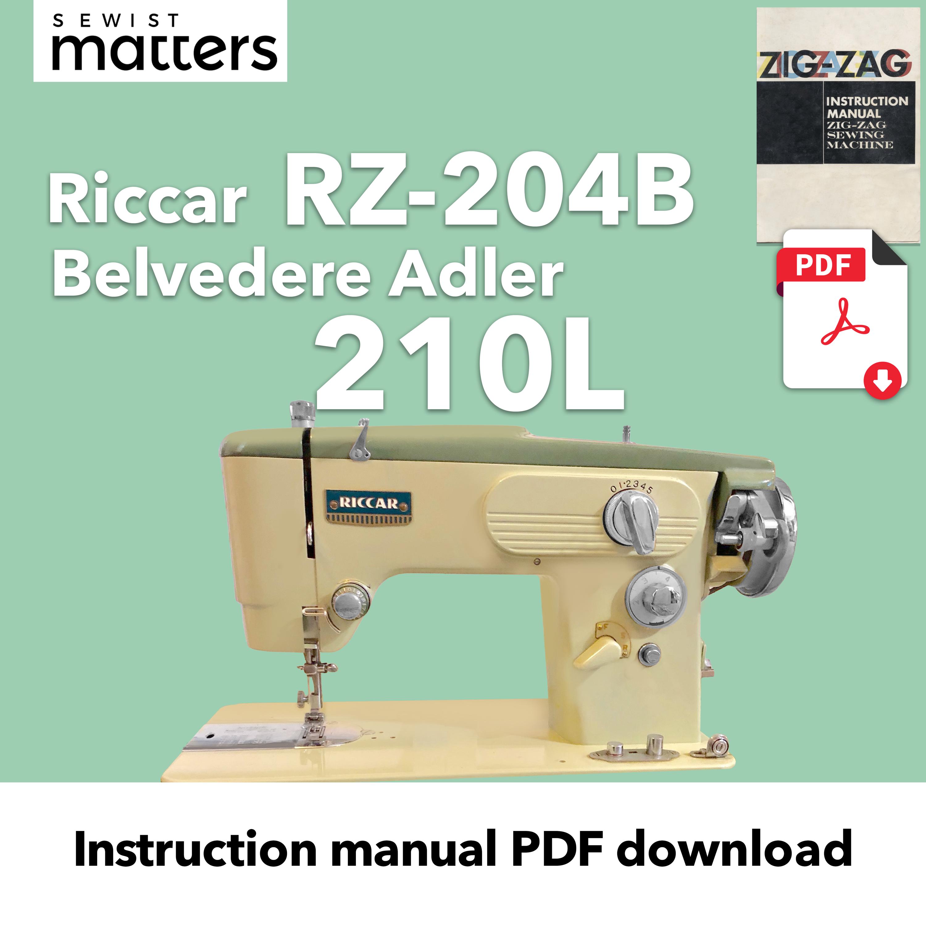 Belvedere Adler 210L | Riccar 304 | Riccar 305 | Riccar RZ-204B