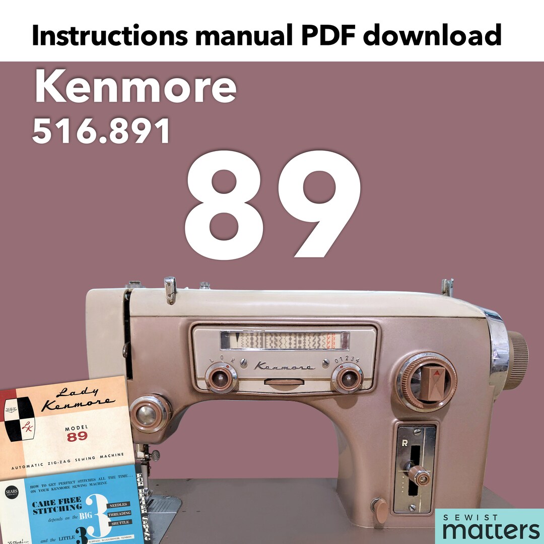 Kenmore 75 158.750 Sewing Machine Instruction Manual PDF Download 