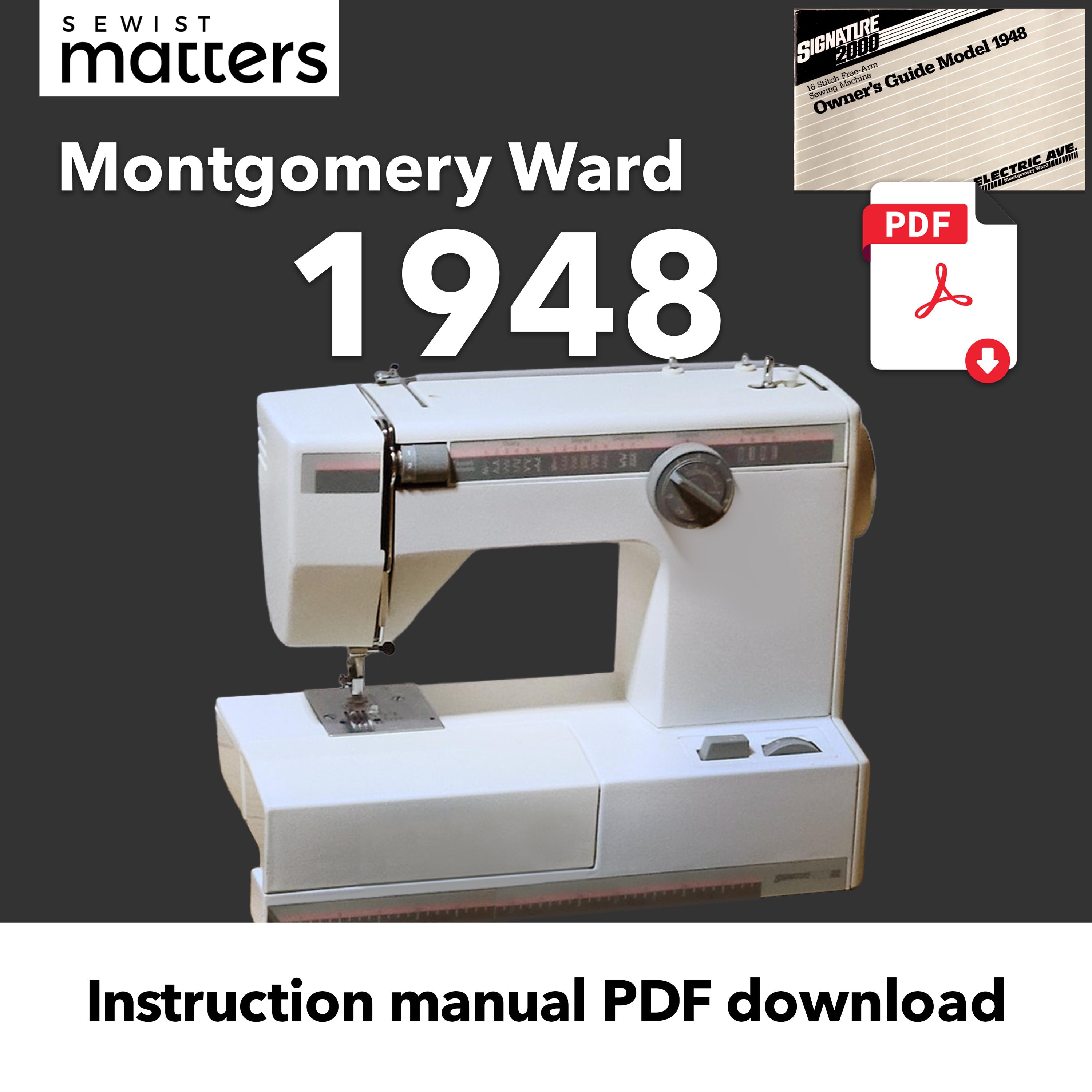 Montgomery Ward 1948 | 1947 UHT J 1947 Stitch Free Arm Sewing