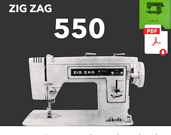 550 Zig-zag Sewing Machine Instruction Manual PDF Download