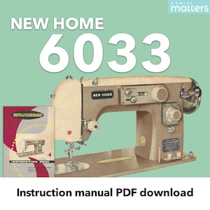 New Home 6033 sewing machine Instruction PDF Download