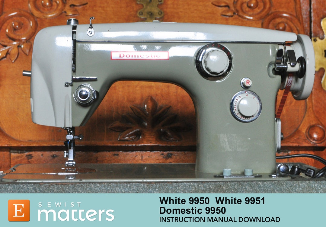 Domestic 9950 White 9950 White 9951 Viking Zig Zag Sewing Machine