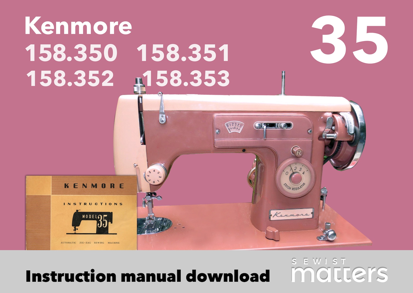 Kenmore 35 158.350 158.351 158.352 & 158.353 zigzag Sewing Etsy