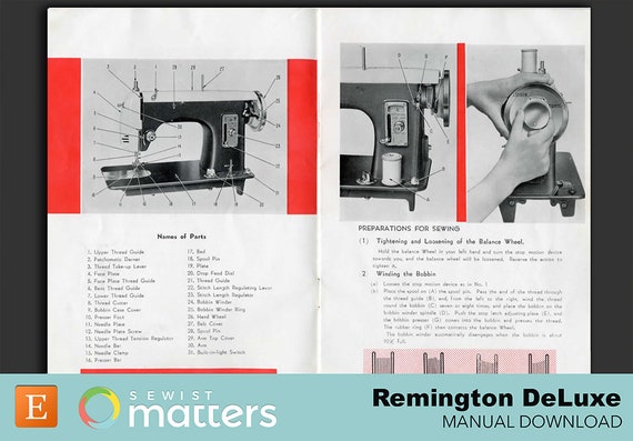 Vintage Remington Super Deluxe 142-B Automatic ZigZag Sewing Machine