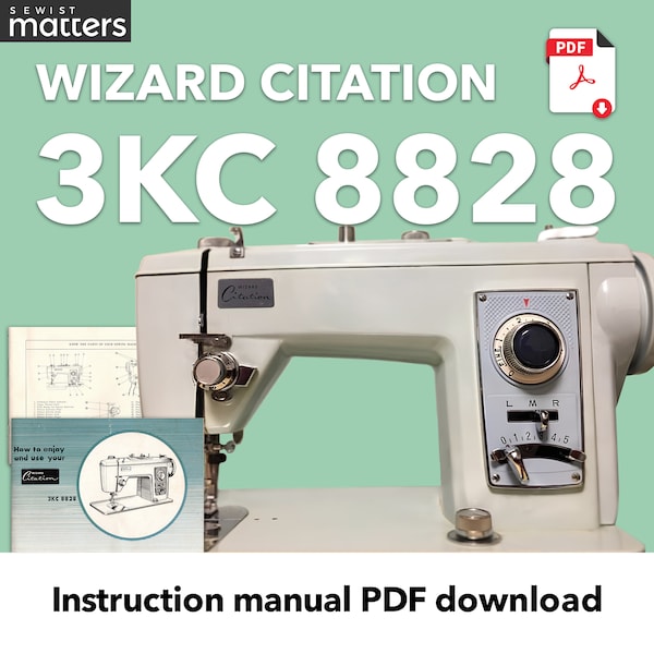 3KC 8828 Wizard Citation, 691 Jones, Brother Project 691 Sewing Machine Instruction Manual PDF Download