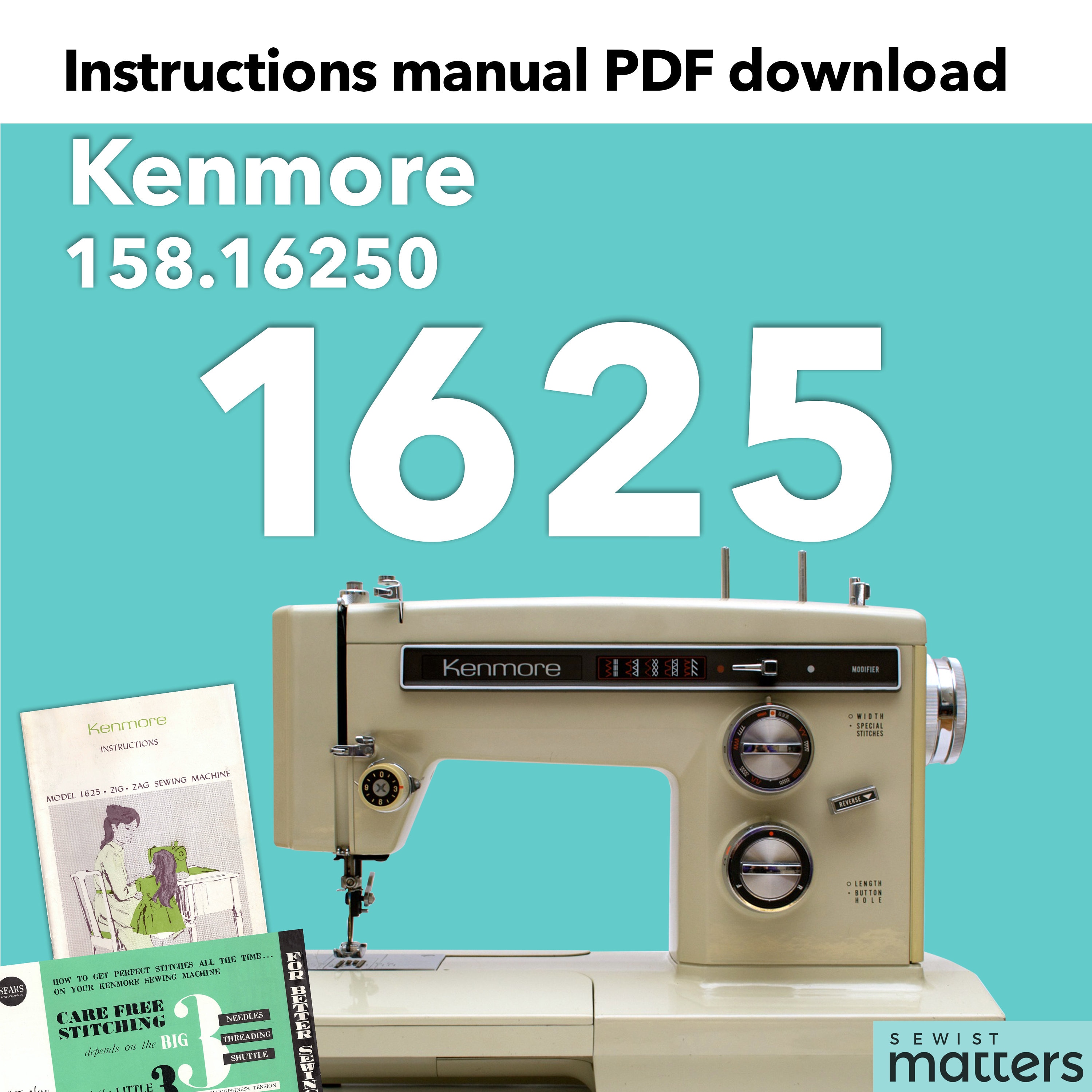Kenmore 1700 158.17000 158.001 Zig-zag Sewing Machine 
