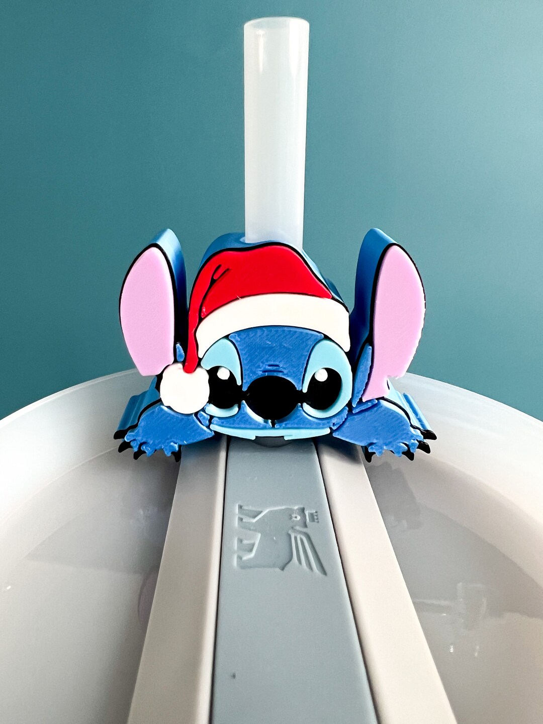 Christmas Stitch Straw Topper Etsy