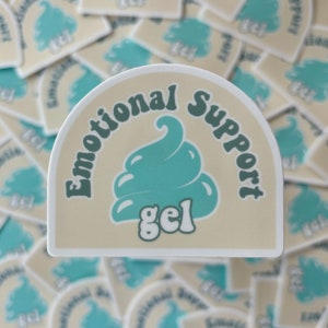 Emotional Support Gel 3” Vinyl Sticker, Sonographer Gift, Ultrasound Tech, Vascular Tech, Echo Tech, RDMS RVT RDCS