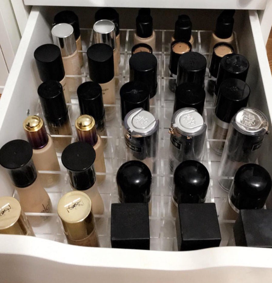 Ikea Alex Drawer Tray 35 Foundation Organizer Acrylic Makeup Etsy