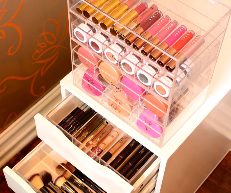 IKEA ALEX Drawer Tray 35 Foundation Organizer Acrylic Makeup Etsy