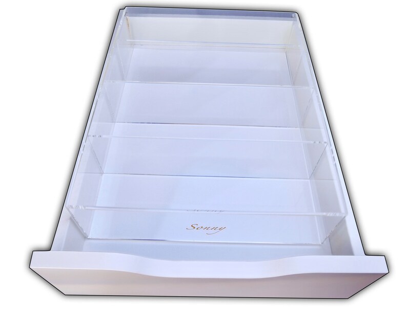 Ikea Alex® 4 Drawer Organizer acrylic makeup divider tray Etsy