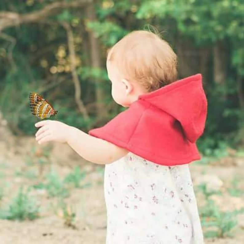 Toddler Red Riding Hood Newborn Photo Prop Sitter