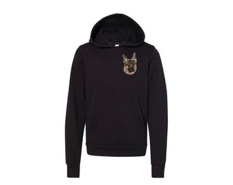 Personalisierter Haustier Jugend Hoodie, Personalisiert, Geburtstag, Weihnachten, Haustier Liebhaber, Familie, Geschenk