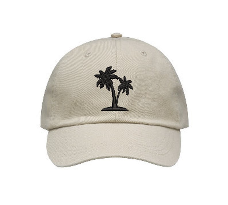 Palm Tree Embroidered Hat, baseball cap, dad hat, vacation, Tropical, Beach, Best Friends, Salt Life, Christmas, Easter, Gift, Destination image 2