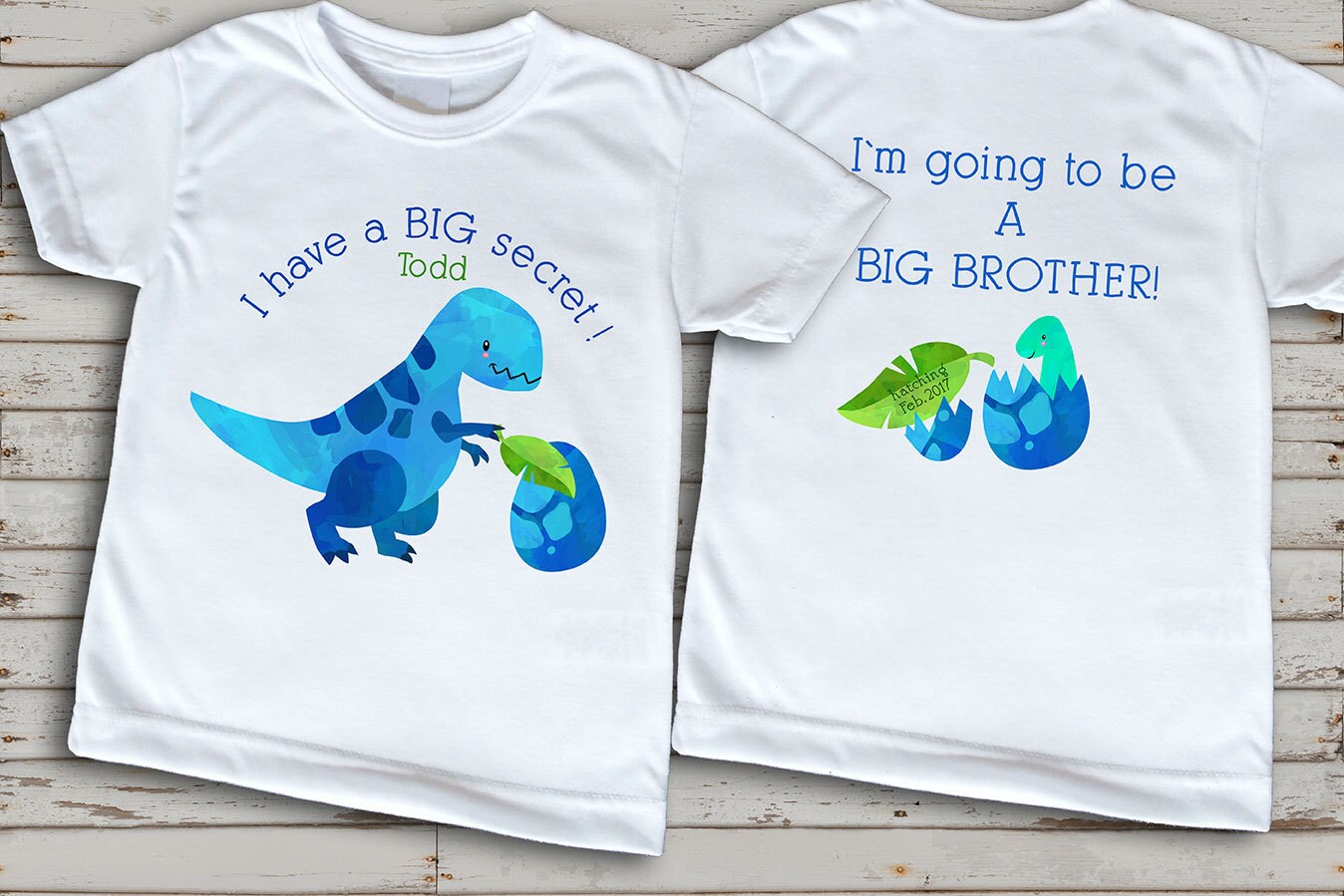 Front and Back Dinosaur Big Brother 
