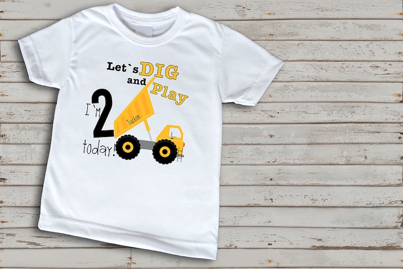 Construction Birthday Shirt Construction Party Shirt Pick Etsy Canada