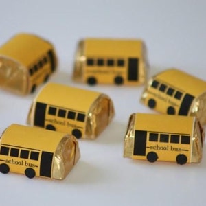 Hershey's Chocolate School Bus Favors: Teacher Appreciation Gift, 25ct