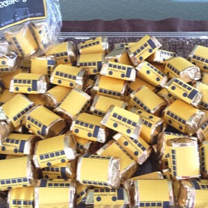 25ct. Hershey's Chocolate Nuggets SCHOOL BUS Driver Teacher Appreciation Party Favors Gift Fast Shipping. image 2