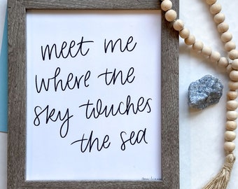 Where the Sky Touches the Sea Print