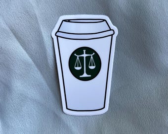 Cup of Law Sticker