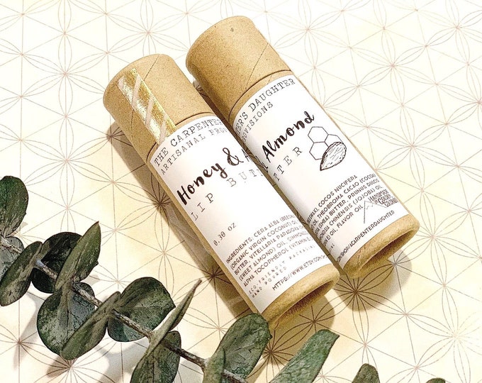 Honey & Almond Lip Butter Chapstick Lip Balm Eco Friendly Etsy