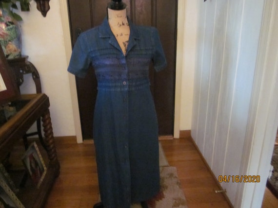 Vintage Denim Dress - image 1