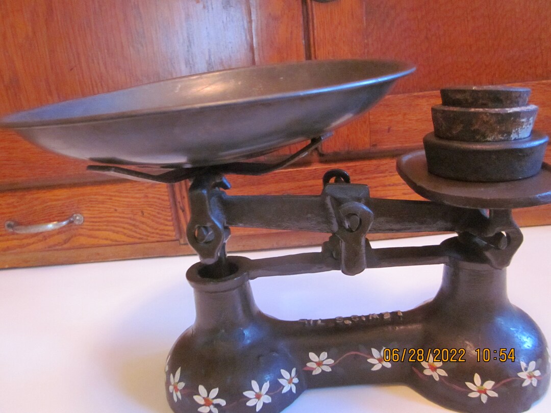 Vintage Cast Iron Scale Etsy