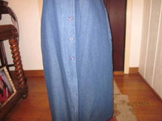 Vintage Denim Dress - image 3