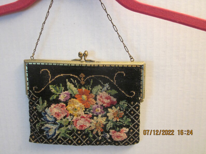 Vintage Petit Point. Purse Bild 2