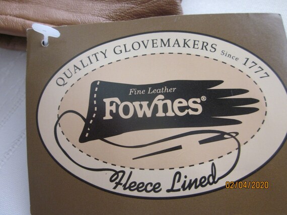 Vintage Fownes Leather Gloves - image 5