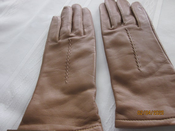 Vintage Fownes Leather Gloves - image 3