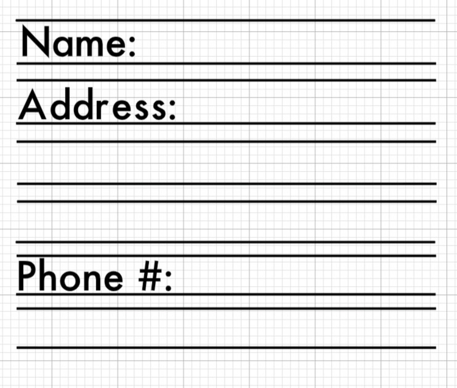 name-address-phone-number-learning-mat-learning-mat-etsy