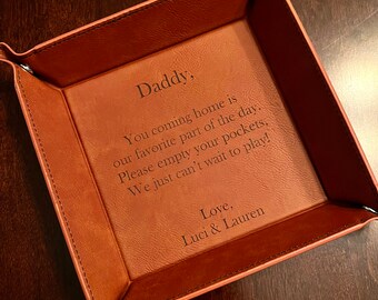 Father’s Day personalized gift/ dad gift/ personalized valet tray/ Father’s Day/customized gift