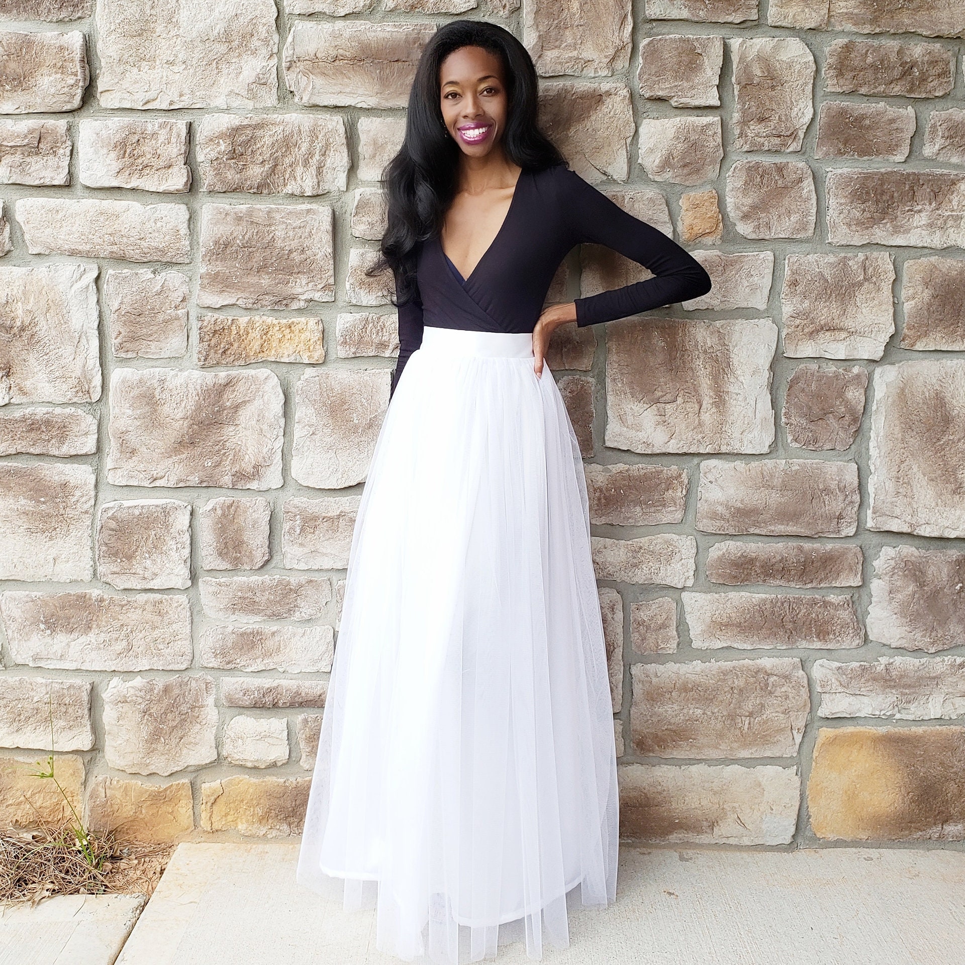 hitomiさま【acka】tulle long skirt white tulle long skirt – Acka online store