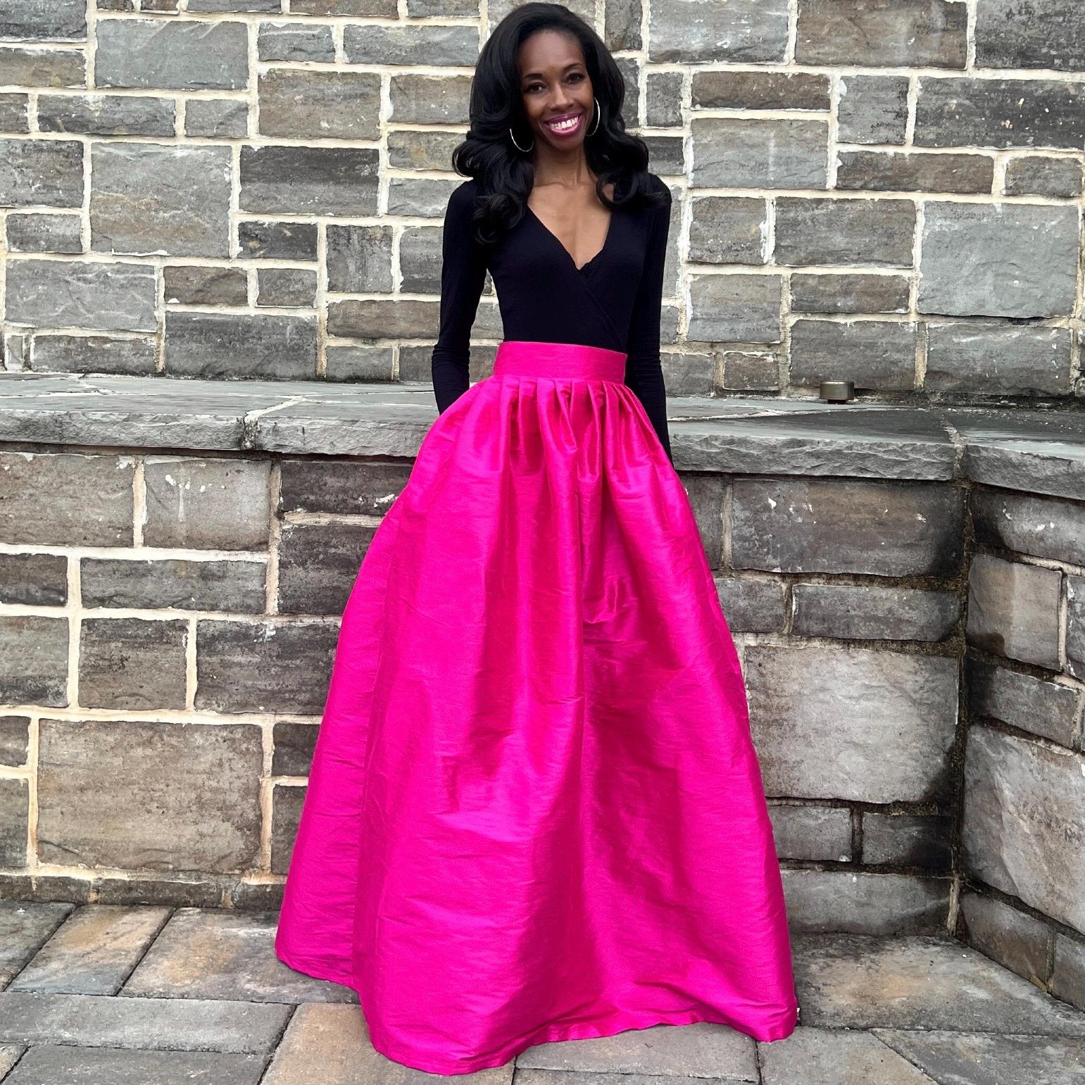 Dupioni Maxi Ball Skirt 