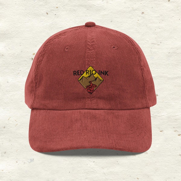 Red Rio Ink Logo Cap - vintage corduroy dad hat