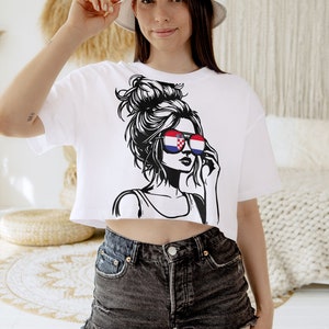 Croatia girl svg file