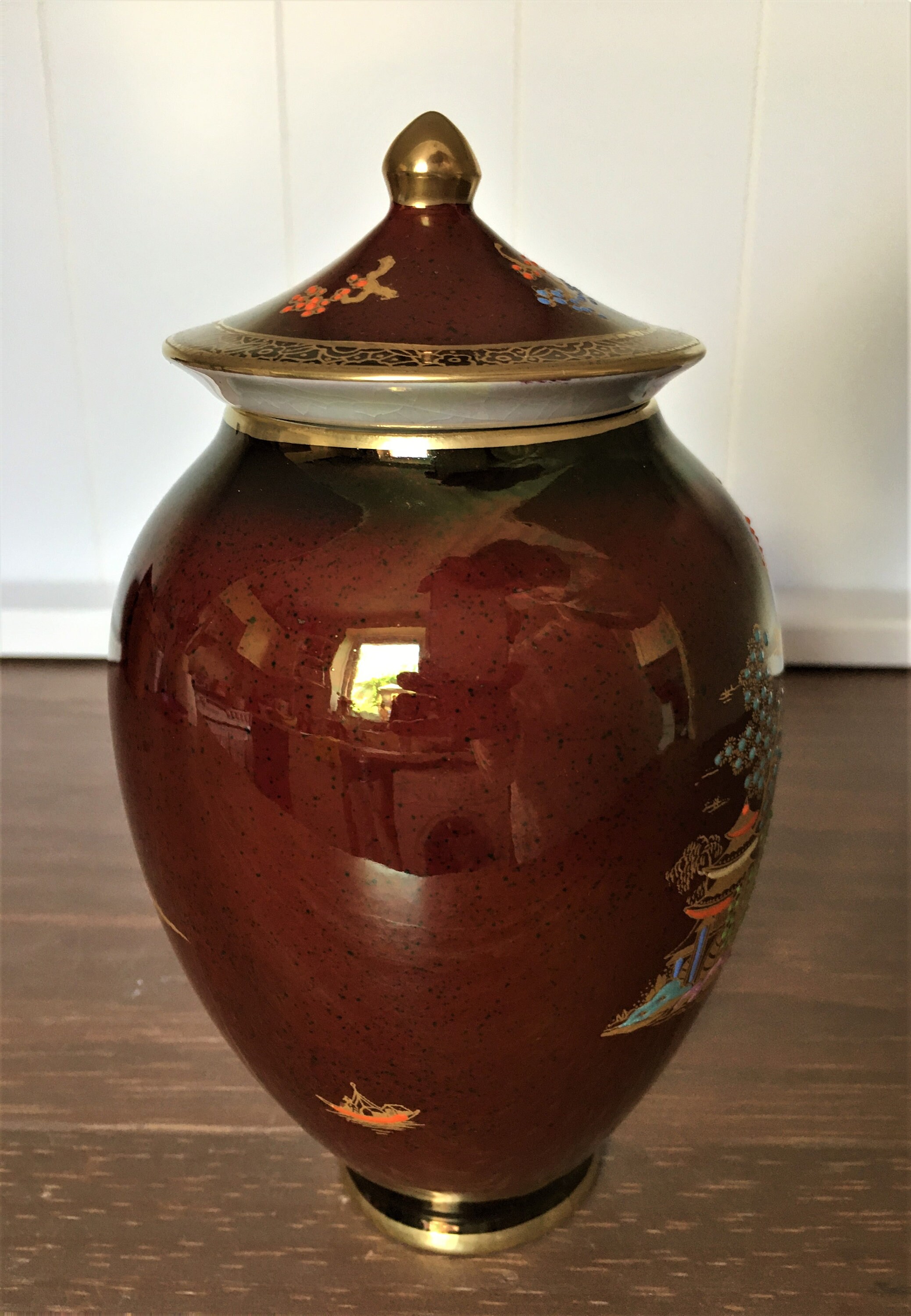 Ginger Jar Ceramic Jar With Lid Crown Devon Fieldings. Etsy