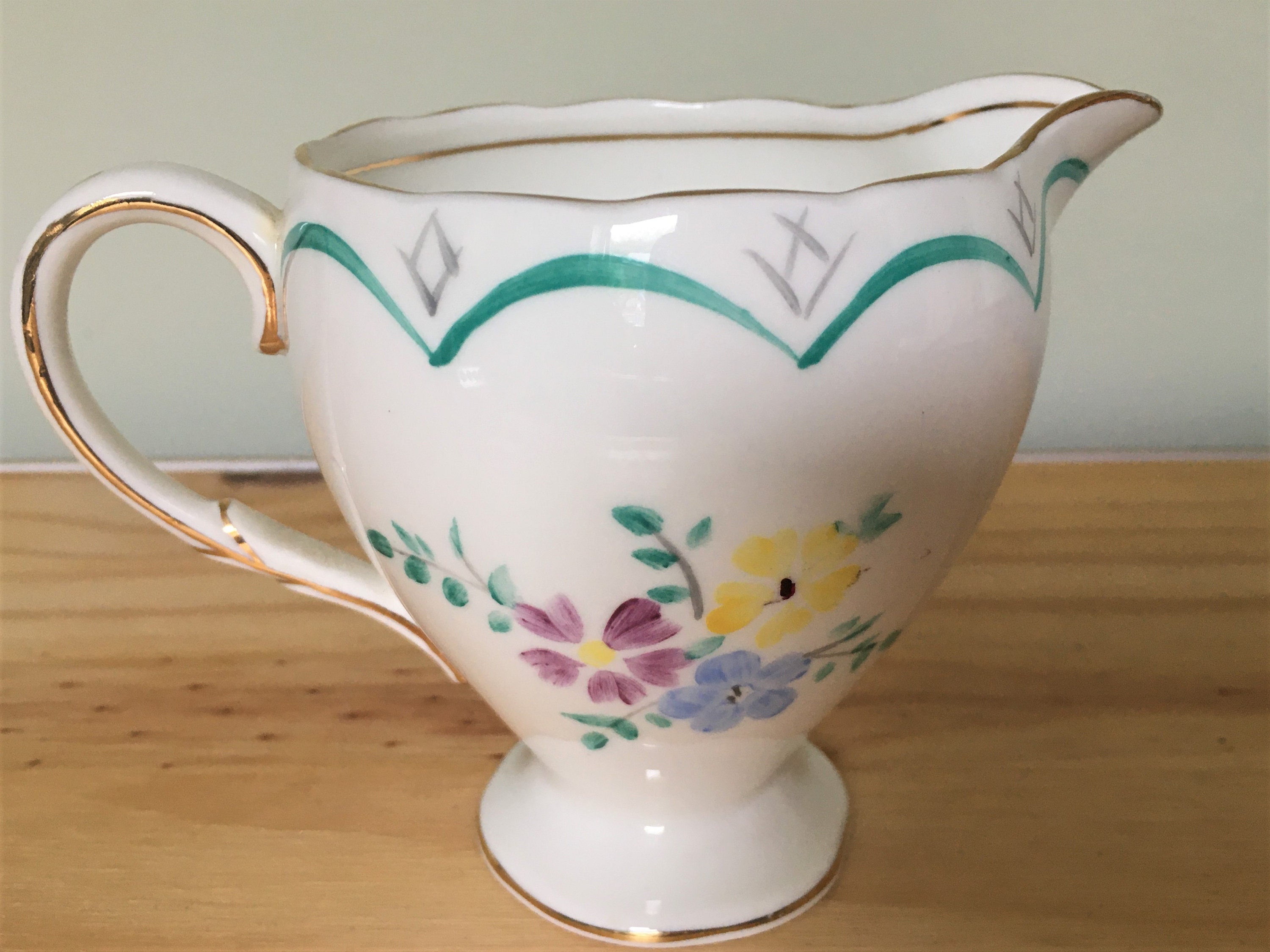 Vintage Creamer Small Milk Jug Foley China. Etsy