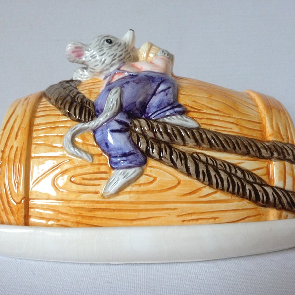 Vintage Cheese Dish and Lid.