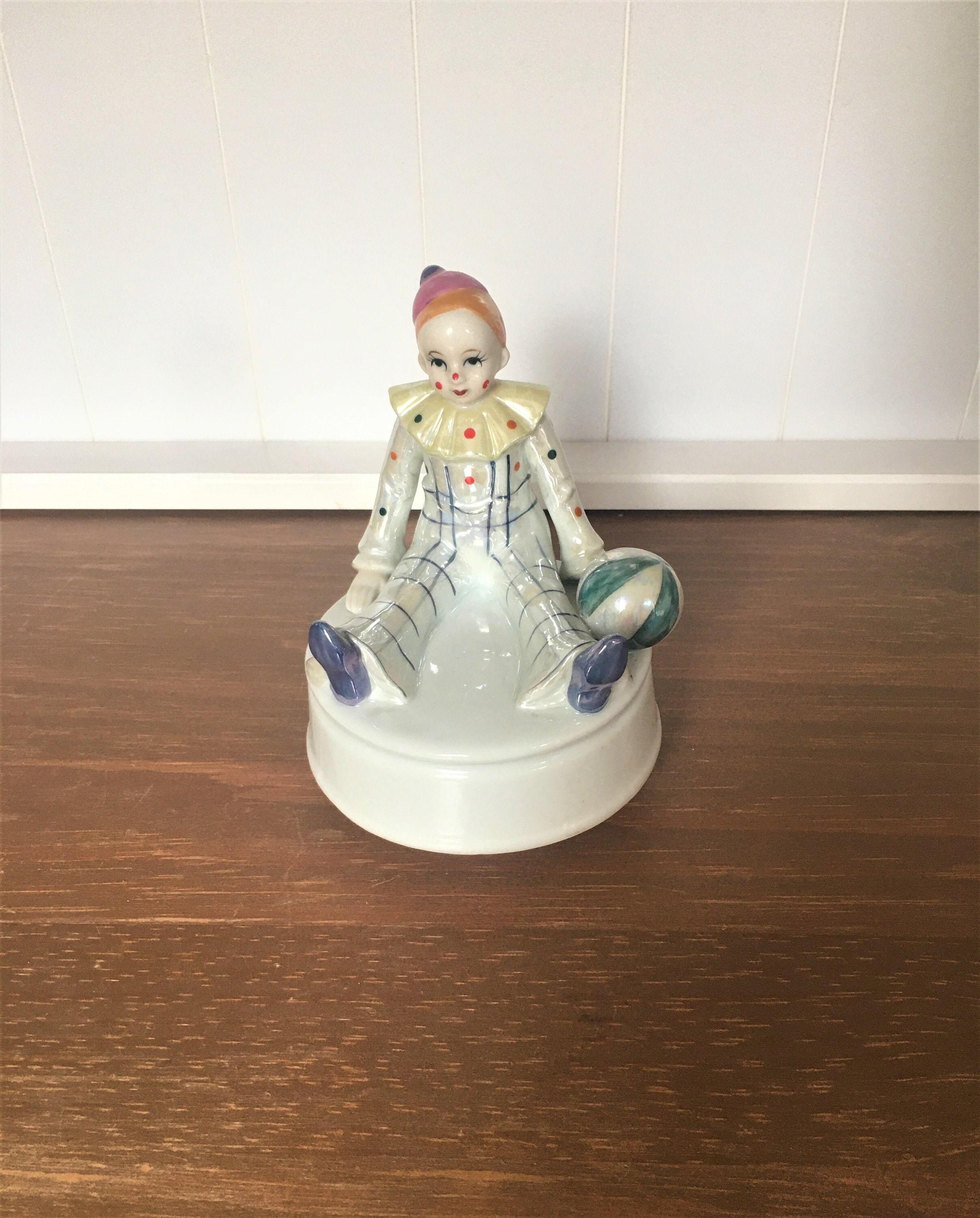 Musical Figurine Musical Clown Vintage Music Box. Etsy