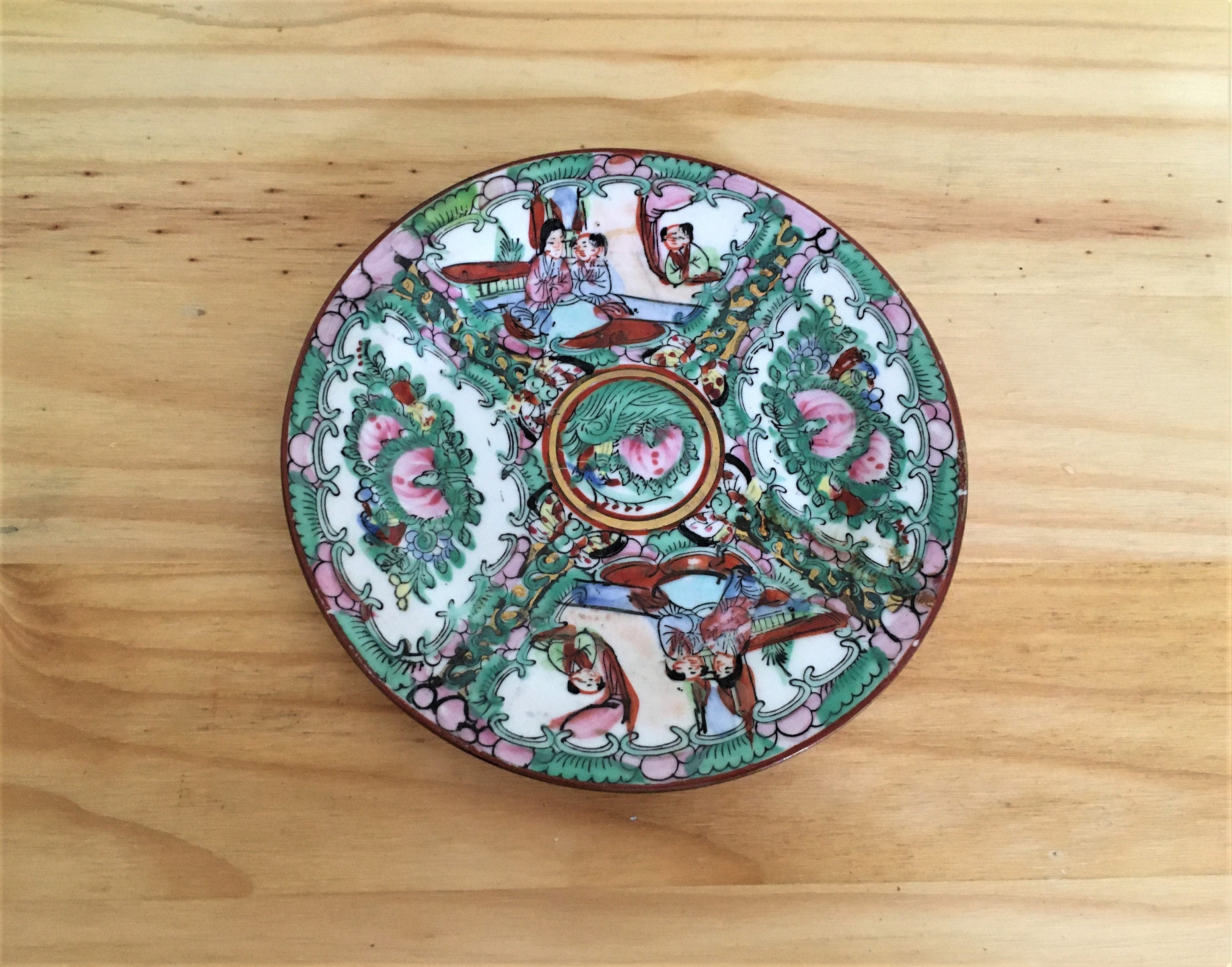 Small Decorative Plate Chinese Plate Macau Porcelain. Etsy