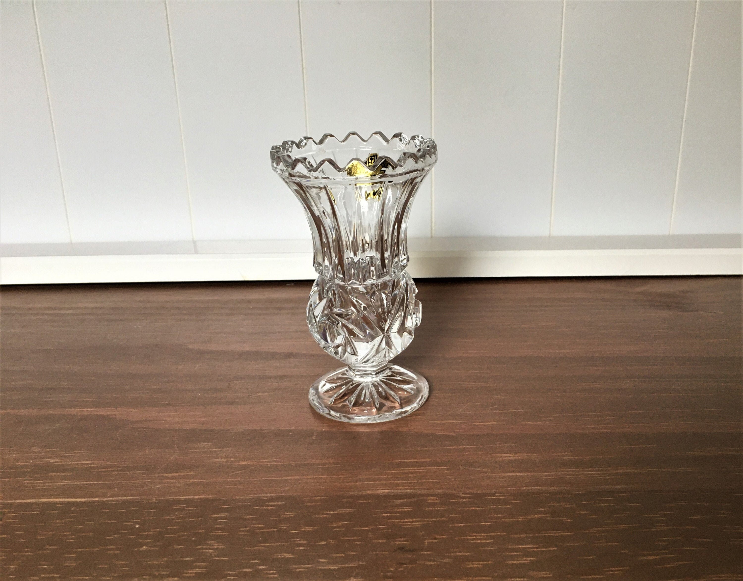 Small Crystal Vase Crystal Bud Vase Zajecar Crystal. Etsy