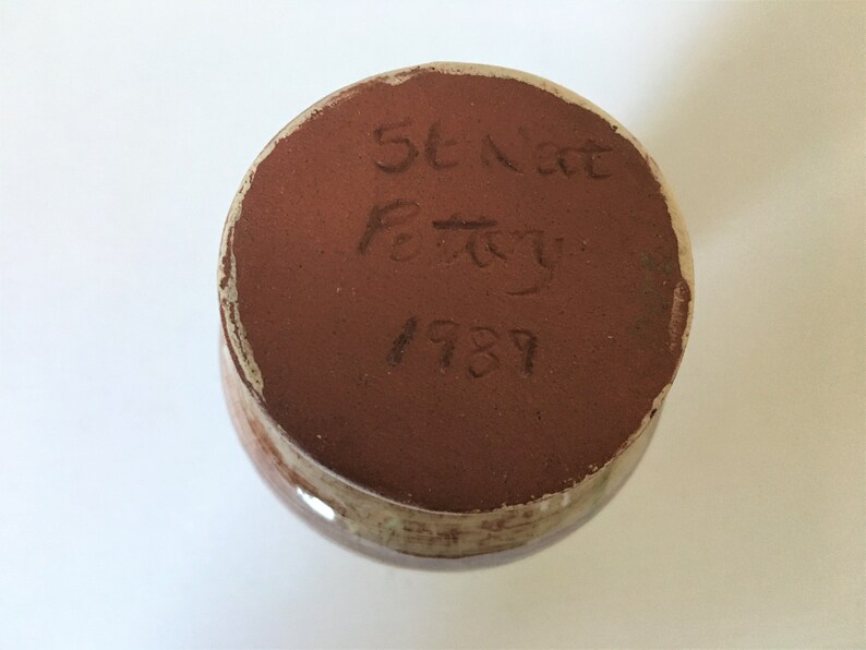 Vintage Small Pottery Vase by St Neots Pottery Cornwall Etsy